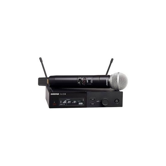 MIcro HF Pro Shure SLX  D4 avec micro main en SM58