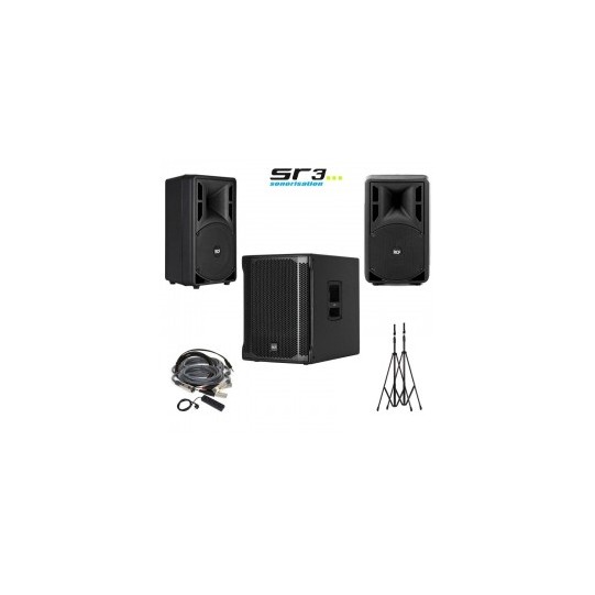 2 enceintes ART710A + 1 SUB RCF amplifié