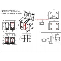 CASE FOR 2x BTX-TITAN