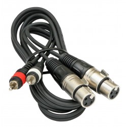 Câble double XLR Femelle...