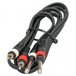 Câble double RCA Jack  mono 3m