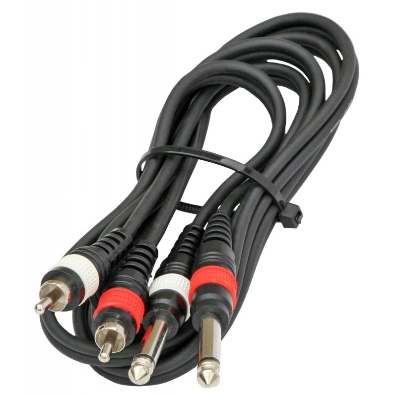 Câble Paccs double Ligne Rca/Jack 3 M - Cdiscount Instruments de