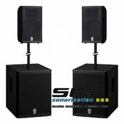 2 enceintes DXR12 + 2 SUB DXS15 Yamaha