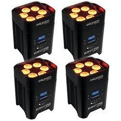 Pack de 4 PAR LED sur Batterie