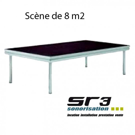 Podium Estrade 4m x 2m soit 4 praticables