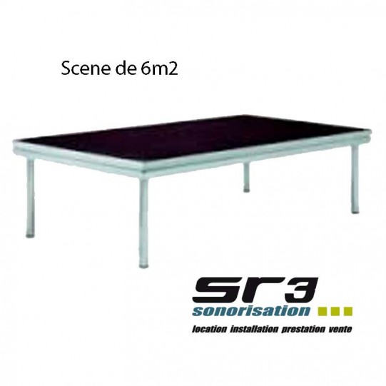 Estrade Podium: 3m x 2m soit 3 praticables