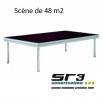 Estrade 8m x 6m SOIT 24 PRATICABLES