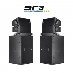 Line array D-Line RCF Système amplifié 7800 Kwatts